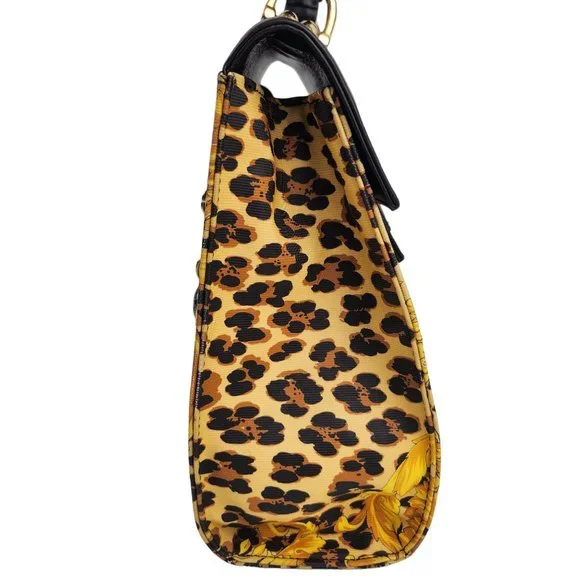 Versace Vintage Leopard Baroque Top Handle Bag - Picture 5 of 12